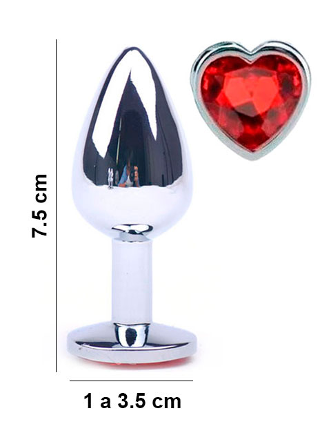 Plug Joya corazón talla M