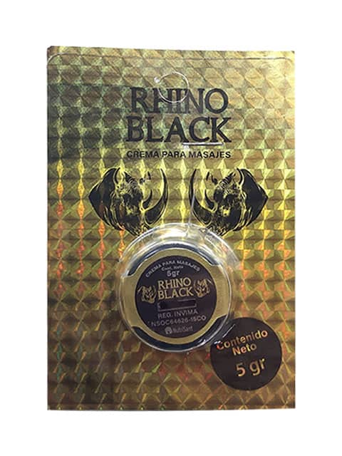 Retardante Rhino Black crema x 5 gr (Paquete x 6 Und)