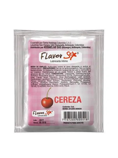 Lubricante saborizado Flavor Sex sachet 5ml (Paquete x 6 und) - Imagen 3