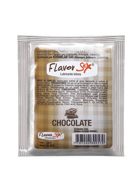 Lubricante saborizado Flavor Sex sachet 5ml (Paquete x 6 und) - Imagen 4
