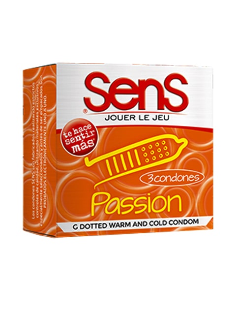 Condón x 3 Und Senc. Frio, caliente y texturizado